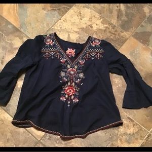 Beautiful Johnny Was embroidered blouse
